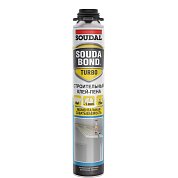 SOUDABOND TURBO. Строительный клей-пена, летняя формула, 750мл. SOUDAL