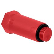 Заглушка H Uni-Fill монтажная 1/2" с плоской прокладкой (красная) 120/10