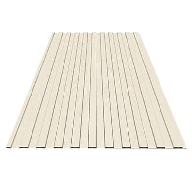 Профлист № 8 1200х2000х0,4 Слоновая кость