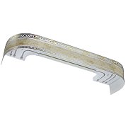 Карниз Legrand Монарх айвори, 2,4 м (3 ряда), с поворотами
