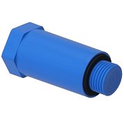 Заглушка H Uni-Fill монтажная 1/2" с плоской прокладкой (синяя) 120/10