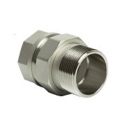 Переходник 1 1/2" со сгоном прямой VRT никель