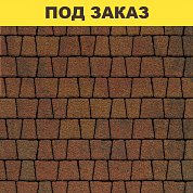 Плита тротуарная Антик 3А.6 гранит К (н/м) листопад (красный,коричн,оранжевый)/11,28м2