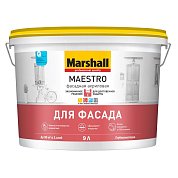 Краска Маэстро фасад. акрил. BW&nbsp;&nbsp;9л Маршал