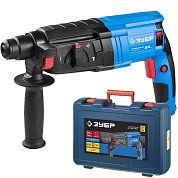 Перфоратор ЗУБР SDS-plus, реверс, горизонт.2,6Дж,0-1100об/мин,0-4500уд/мин,750Вт,кейс