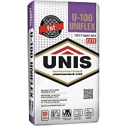 Клей плит. UNIS "UNIFLEX" U - 100 армир. эластичный&nbsp;&nbsp;25 кг
